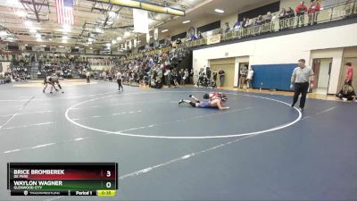 190 lbs Cons. Round 2 - Waylon Wagner, Glenwood City vs Brice Bromberek, De Pere