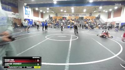 190 lbs Semifinal - Carter Vannest, Pitman vs Kage Mir, Bishop Gorman