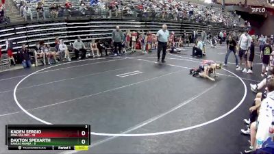 80 lbs Round 4 (6 Team) - Kaden Sergio, Iowa USA Red vs Daxton Spexarth, Kansas Mamba