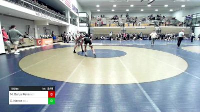 165 lbs Consi Of 4 - Mateo De La Pena, Pittsburgh vs Cole Nance, Bellarmine