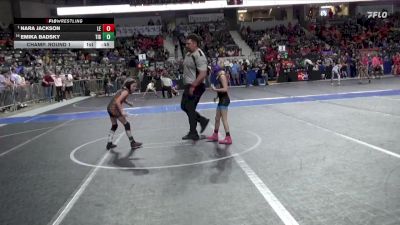 55 lbs Champ. Round 1 - Nara Jackson, Lawrence Elite vs Emika Badsky, Tiger