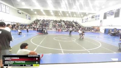 157 lbs Quarterfinal - Gregorio Tolentino, Church Boyz vs Lance Correia, Peninsula