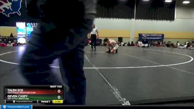 120 lbs Quarterfinal - Deven Casey, Izzy Style Wrestling vs Talen Eck, Team Idaho Wrestling Club
