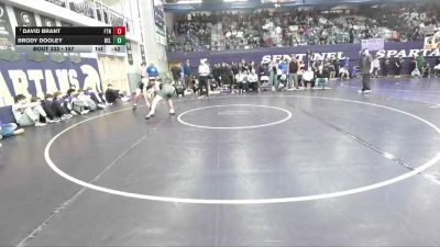 157 lbs Cons. Round 2 - David Brant, Frenchtown vs Brody Dooley, Belgrade