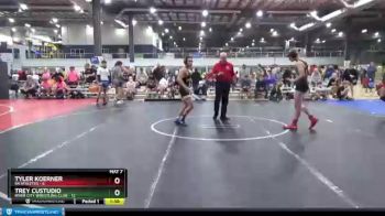 132 lbs Round 2 (6 Team) - Trey Custudio, RIVER CITY WRESTLING CLUB vs Tyler Koerner, 84 ATHLETES