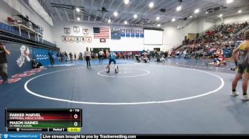 115 lbs Quarterfinal - Parker Marvel, Centennial Middle School vs Mason Haines, CY Middle School