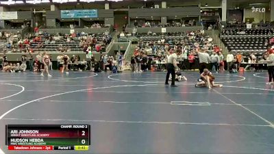 65 lbs Champ. Round 2 - Hudson Hebda, MWC Wrestling Academy vs Ari Johnson, Sebolt Wrestling Academy