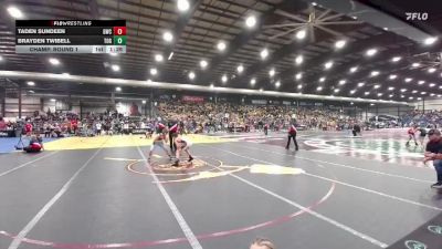 105 lbs Champ. Round 1 - Taden Sundeen, Glasgow Wrestling Club vs Brayden Twibell, Touch Of Gold