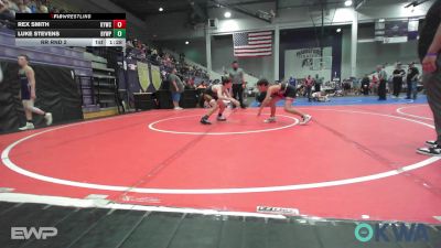 90 lbs Rr Rnd 2 - Rex Smith, Kiefer Youth Wrestling Club vs Luke Stevens, Beggs Youth Wrestling Program