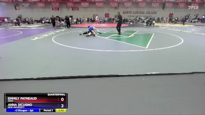 131 A Quarterfinal - Anna Dicugno, King University vs Emmily Patneaud, Iowa