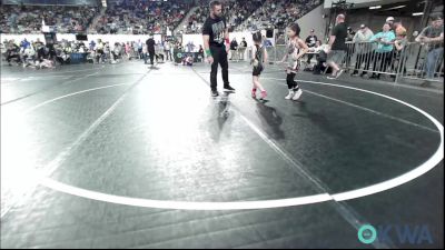 49 lbs Quarterfinal - Paeson Forrest, Northeast Take Down Club vs Cassadee Sloan, Morrison Takedown Club