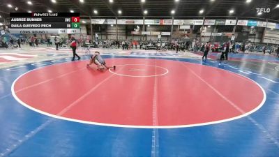124 lbs Cons. Round 1 - Daila Quevedo Pech, BHRV Nighthawks vs Aubree Bunner, Stanley Wrestling Club