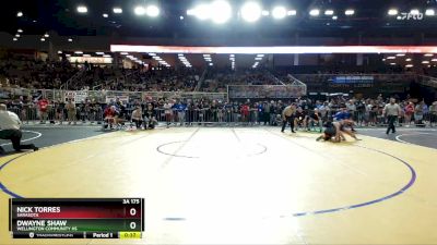 3A 175 lbs Champ. Round 1 - Nick Torres, Sarasota vs Dwayne Shaw, Wellington Community Hs