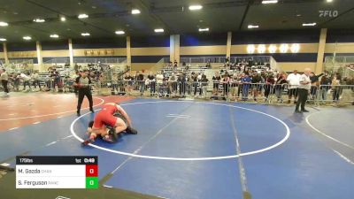 175 lbs Consi Of 32 #1 - Matty Gazda, Chandler vs Spencer Ferguson, Rancho Bernardo WC