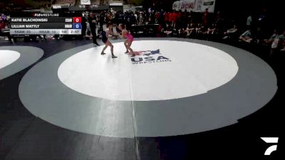 135 lbs Katie Blachowski, SAWA - Sacramento Area Wrestling Association vs Lillian Mattly, NAWA - North Area Wrestling Association