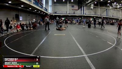 72 lbs Round 3 (10 Team) - Matthew Bly, Mat Assassins vs Brody Bafia, Undisputed Wrestling