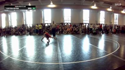 43 lbs Champ. Round 1 - Cotton Ritter, Willie Walters Wrestling Club vs Camden Fulcher, Williamsburg Wrestling Club