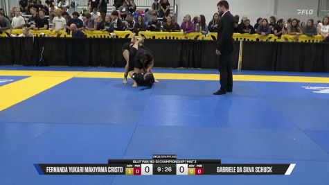 Gabriele Da Silva Schuck vs Fernanda Yukari Makiyama Cristo 2026 Pan IBJJF Jiu-Jitsu No-Gi Championship