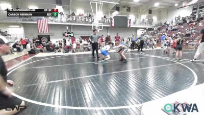 73-80 lbs Rr Rnd 2 - Talon Cunningham, Jacket Wrestling Club vs Carson Reisman, Huskey Wrestling Club