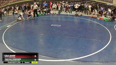 118 lbs Cons. Round 2 - Cole Sharp, Uintah Wrestling vs Tristan Zorzakis, Charger Wrestling Club