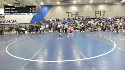57 lbs Cons. Round 1 - Nixon Bagley, Westlake vs Blake Asay, Team Prestige Wrestling