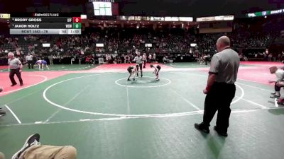 78 lbs Semifinal - Jaxon Holtz, WSW1 vs Brody Gross, GFF3