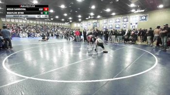 120 lbs Champ. Round 1 - Braylon Byrd, Churchill County vs Jesus Sandoval, North (Bakersfield)