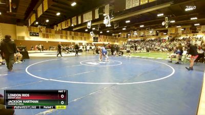 132 lbs Cons. Round 2 - Jackson Hartman, Murrieta Mesa vs London Rios, Bishop Amat