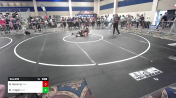 120 lbs Consi Of 64 #1 - Nathan Ramirez, San Dimas HS vs Marley Hogai, Team Thunder WC