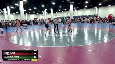 150 lbs Round 4 (16 Team) - Riley Kling, All In vs Blayne Powers, Intense Wrestling Club