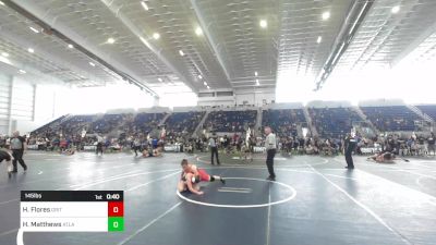 145 lbs Consi Of 4 - Halo Flores, Grit Wrestling Club vs Harper Matthews, Atlas Grappling