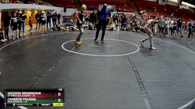 110 lbs Round 7 (8 Team) - Jackson Niederkohr, CP Wrestling Academy vs Cameron Polking, Neighborhood