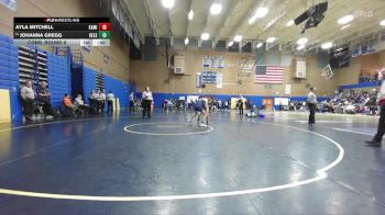 105lbs Cons. Round 9 - Ayla Mitchell, Kamiakin (Girls) vs Johanna Gregg, Kelso (Girls)