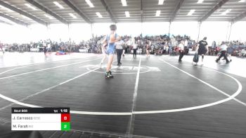 113 lbs Round Of 16 - Josiah Carrasco, Desert Dogs Wrestling vs Mohammad Farah, Rio Rancho