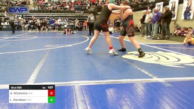 170 lbs Rr Rnd 3 - AvaLee Wickware, Geary Youth Wrestling vs Londyn Davidson, Geary Youth Wrestling