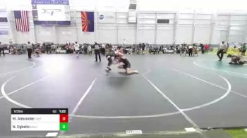 123 lbs Round Of 16 - Michael Alexander, Uintah vs Nicholas Egbalic, Gold Rush