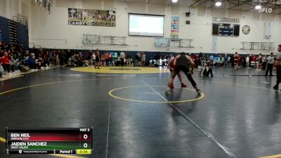 215 lbs Cons. Round 2 - Jaiden Sanchez, West Salem vs Ben Neil, Oregon City