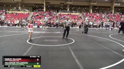 65 lbs Champ. Round 1 - Harley Salazar, Maize Wrestling Club vs Mackenzie Williamson, Nebraska Wrestling Academy