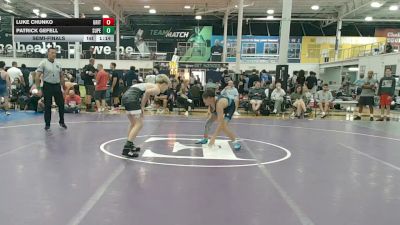 108 lbs Semifinal - Luke Chunko, Grit Mat Club Red - HSC vs Patrick Gefell, Superior Wrestling - HSC