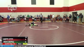 126 lbs Semifinal - Carter Liston, AP-GC vs Abram Wessels, Clarion-Goldfield-Dows