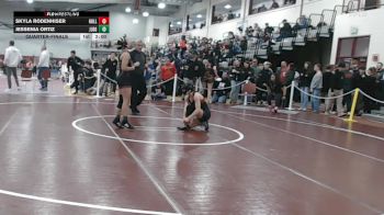 120 lbs Quarterfinal - Skyla Rodenhiser, Holliston vs Jessenia Ortiz, Duggan