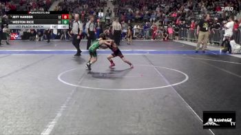 43 lbs 1st Place Match - Jett Hansen, Lion Elite vs Weston Rice, Linn County