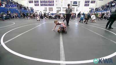 67 lbs Quarterfinal - Kloe Routledge, Husky WC vs Alicen Quillin, Chickasha Youth Wrestling