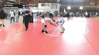 135A lbs Consi Of 4 - Jace Thomas, Hanover Area vs Michael Zimmerman, London Western Wrestling Club