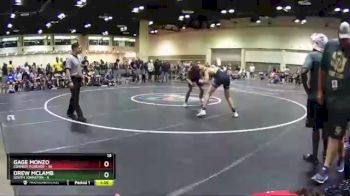 160 lbs Round 7 (10 Team) - Drew Mclamb, South Johnston vs Gage Monzo, Cowboy Forever
