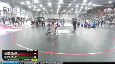 117 lbs 3rd Place Match - James Fuller, Anacortes Hawkeyes WC vs Quinn Salois, North Montana WC