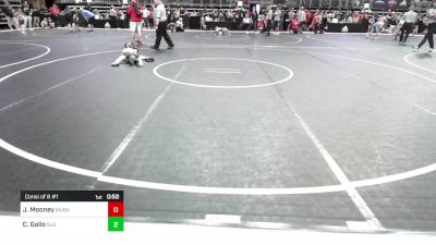 52 lbs Consi Of 8 #1 - Jaymes Mooney, Muskego vs Carson Gallo, SJO Spartans
