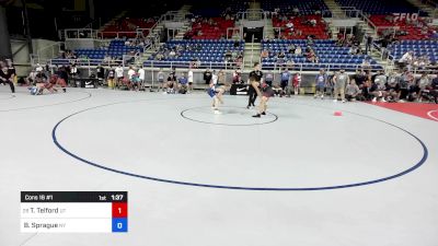 113 lbs Cons 16 #1 - Tanner Telford, UT vs Brennan Sprague, NY