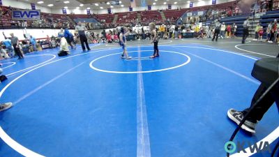 40 lbs Quarterfinal - Ryder Hall, Tecumseh Youth Wrestling vs Baylor Myers, Bridge Creek Youth Wrestling