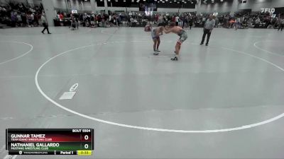 157 lbs Cons. Round 7 - Gunnar Tamez, Team Idaho Wrestling Club vs Nathaniel Gallardo, Mustang Wrestling Club